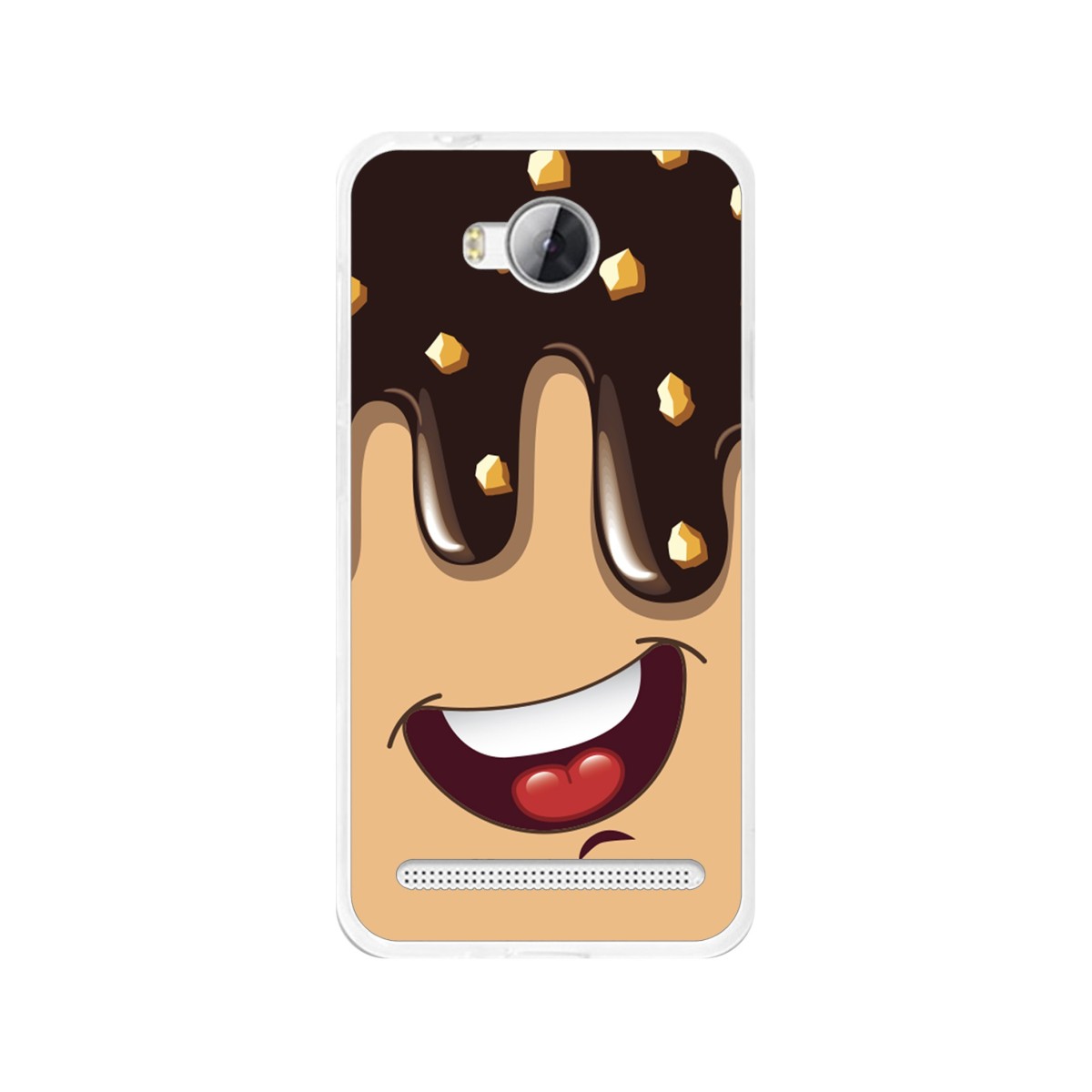 Funda Gel Tpu para Huawei Y3 II Diseño Helado Chocolate Dibujos