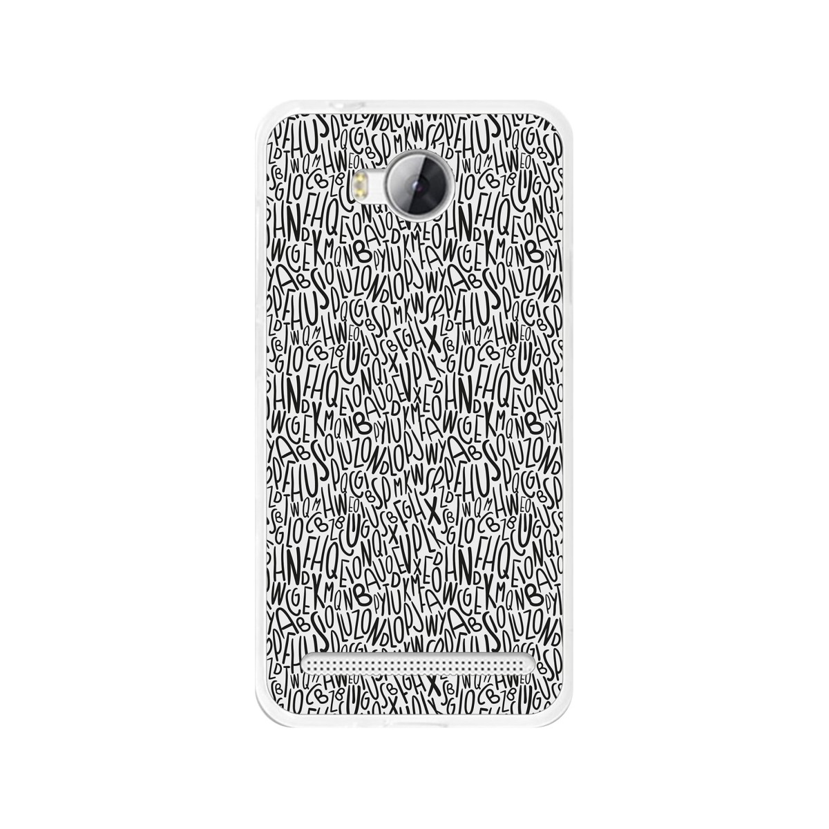 Funda Gel Tpu para Huawei Y3 II Diseño Letras Dibujos