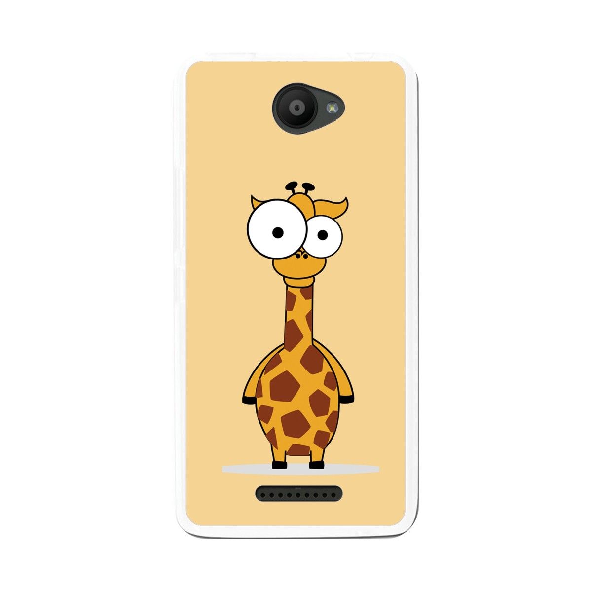 Funda Gel Tpu para Bq Aquaris U / U Lite Diseño Jirafa Dibujos