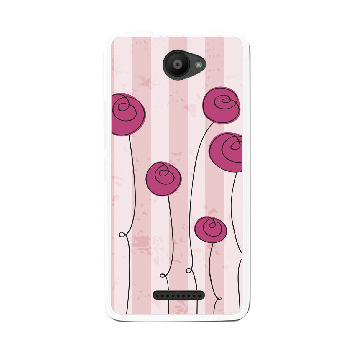 Funda Gel Tpu para Bq Aquaris U / U Lite Diseño Flores Vintage Dibujos