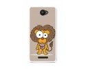 Funda Gel Tpu para Bq Aquaris U / U Lite Diseño Leon Dibujos