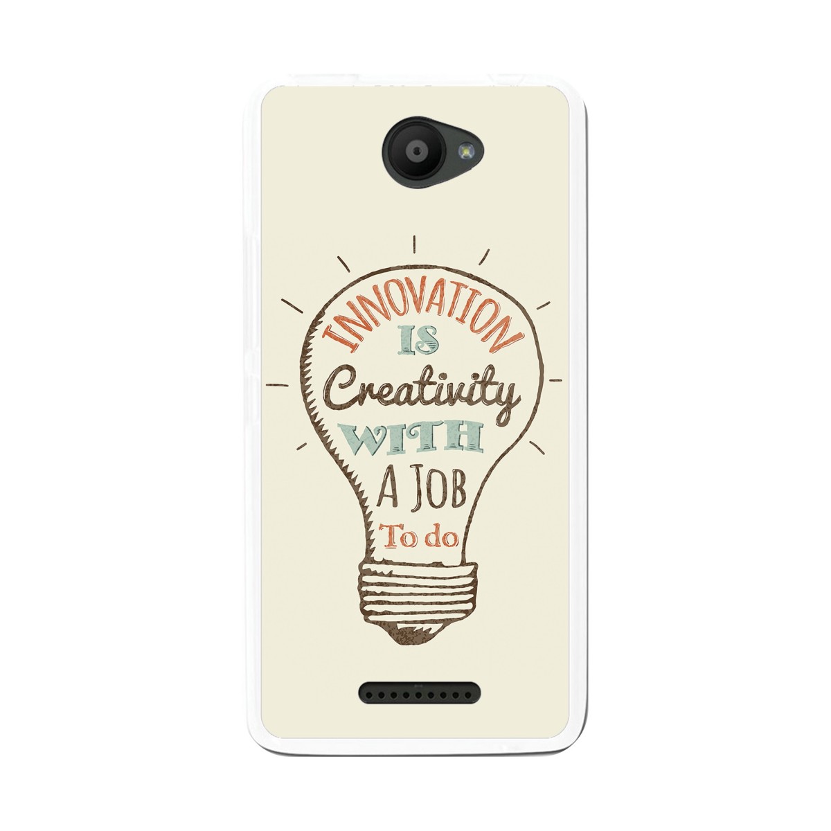 Funda Gel Tpu para Bq Aquaris U / U Lite Diseño Creativity Dibujos