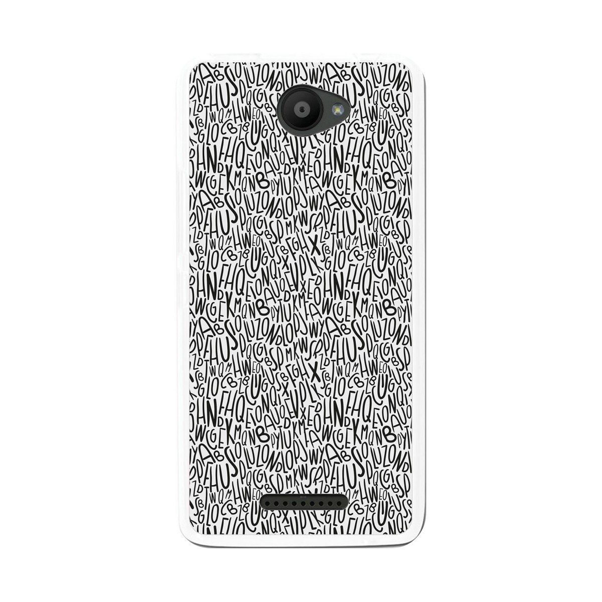 Funda Gel Tpu para Bq Aquaris U / U Lite Diseño Letras Dibujos
