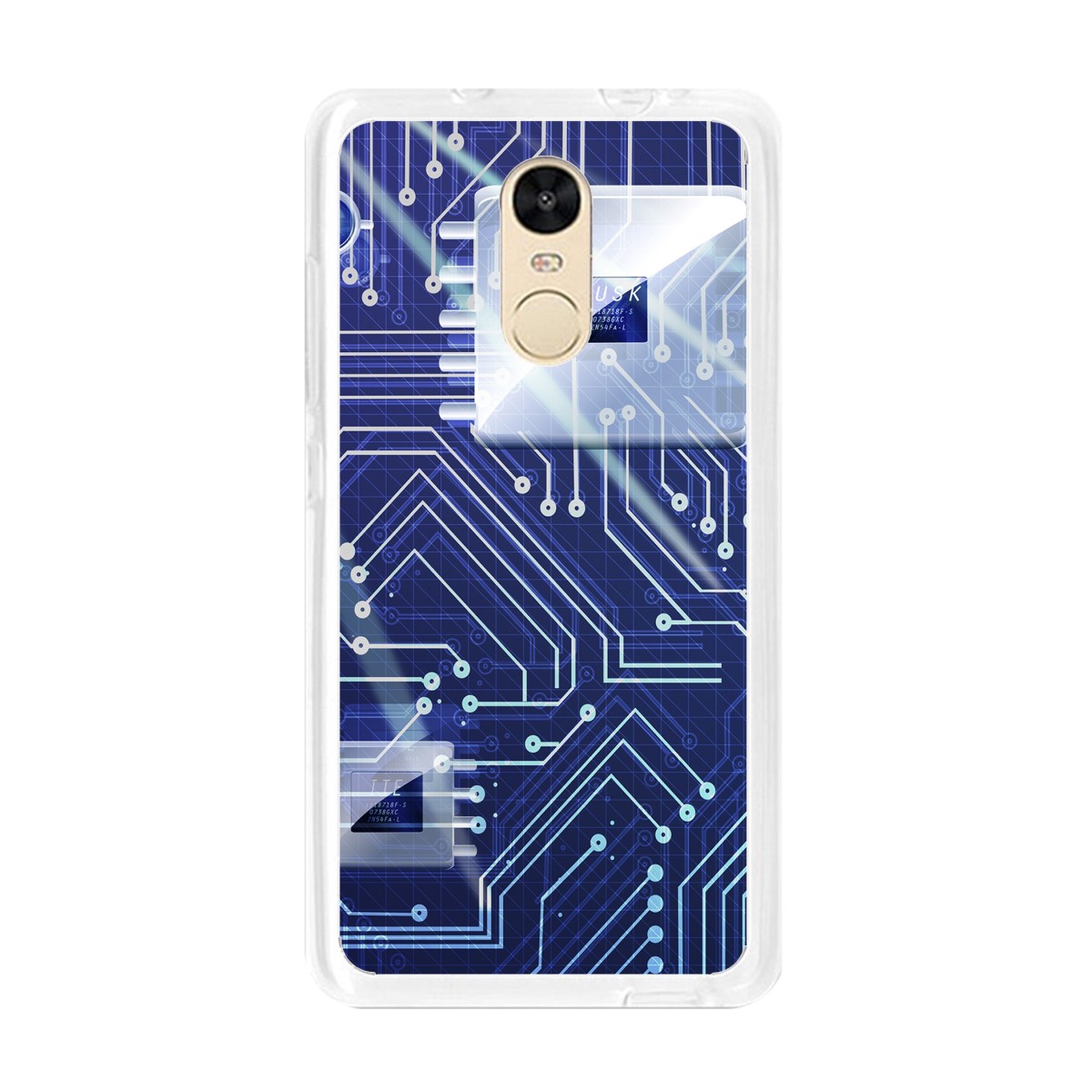 Funda Gel Tpu para Xiaomi Redmi Note 4 / Note 4 Pro Diseño Circuito Dibujos