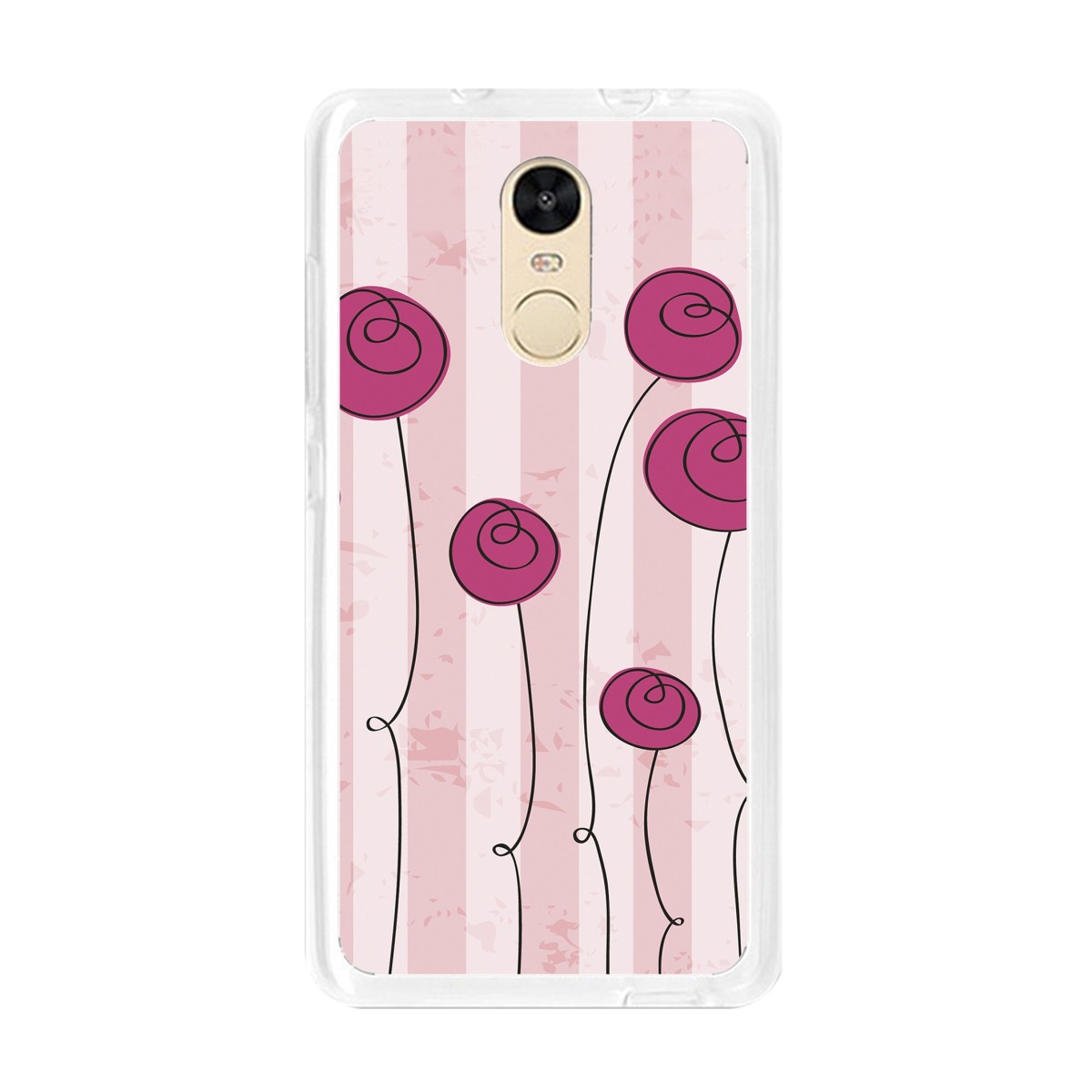 Funda Gel Tpu para Xiaomi Redmi Note 4 / Note 4 Pro Diseño Flores Vintage Dibujos
