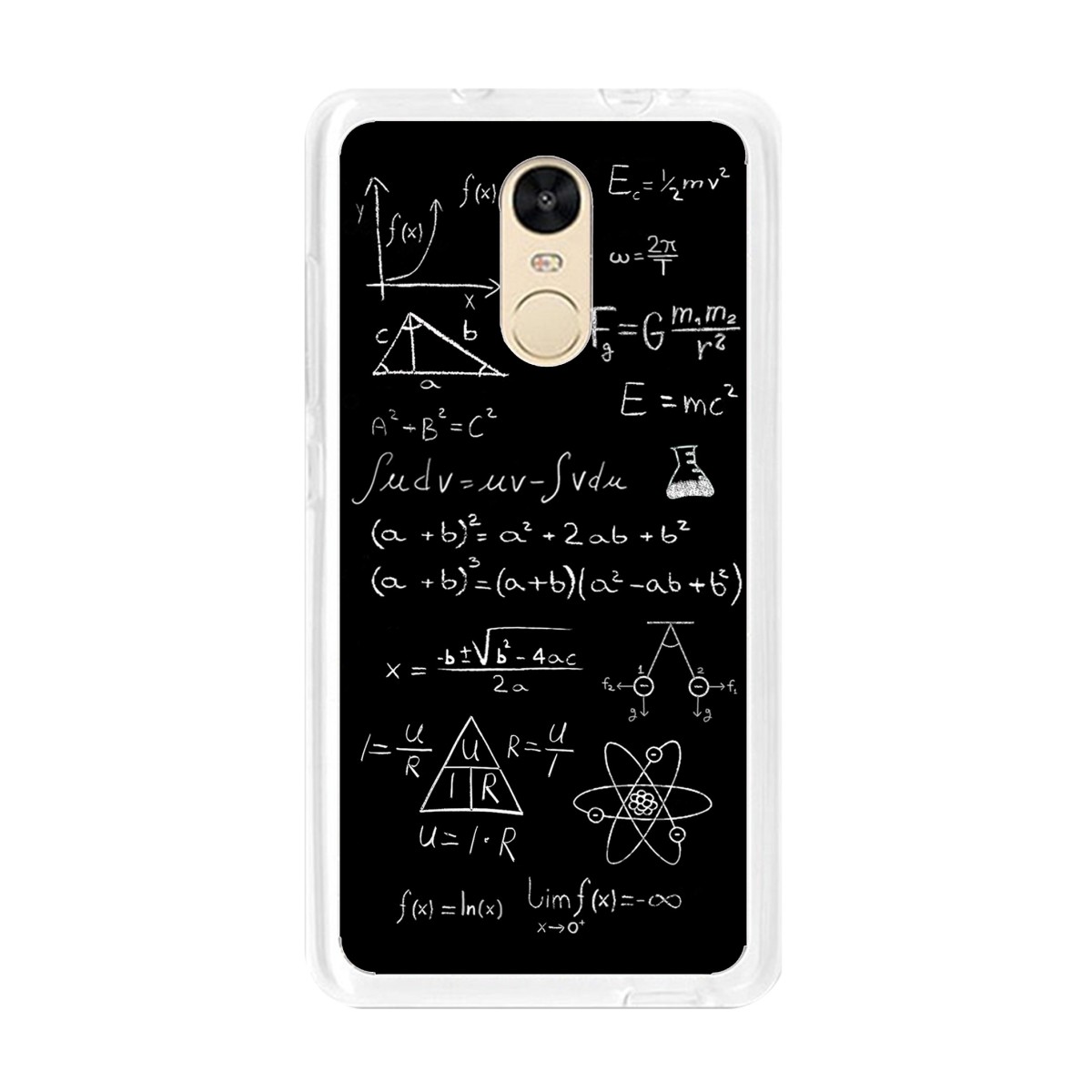 Funda Gel Tpu para Xiaomi Redmi Note 4 / Note 4 Pro Diseño Formulas Dibujos
