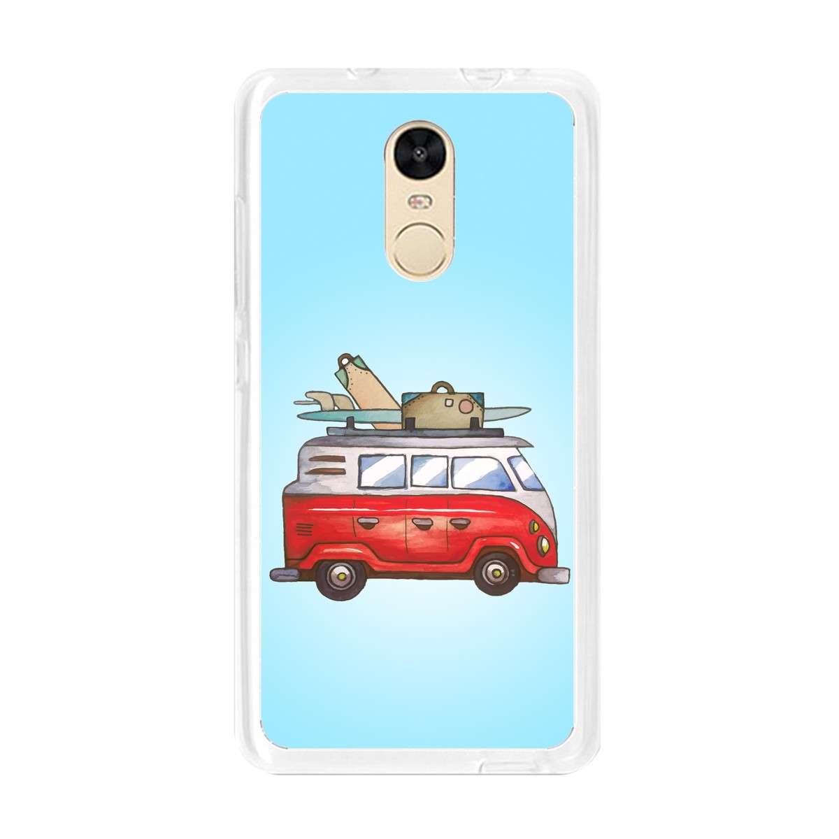 Funda Gel Tpu para Xiaomi Redmi Note 4 / Note 4 Pro Diseño Furgoneta Dibujos