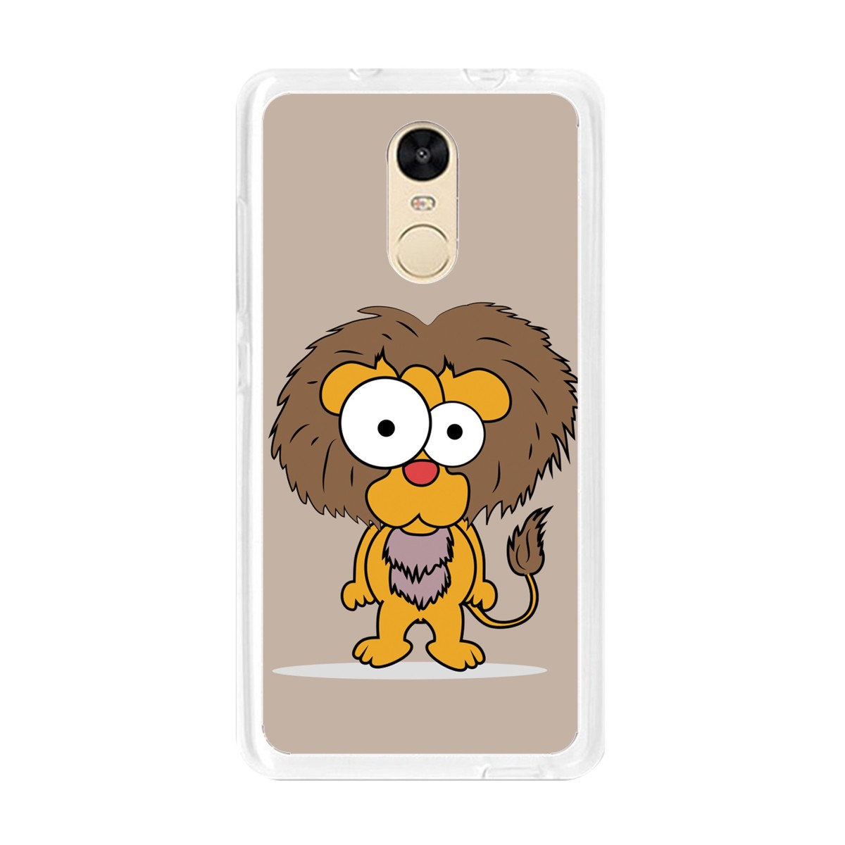 Funda Gel Tpu para Xiaomi Redmi Note 4 / Note 4 Pro Diseño Leon Dibujos