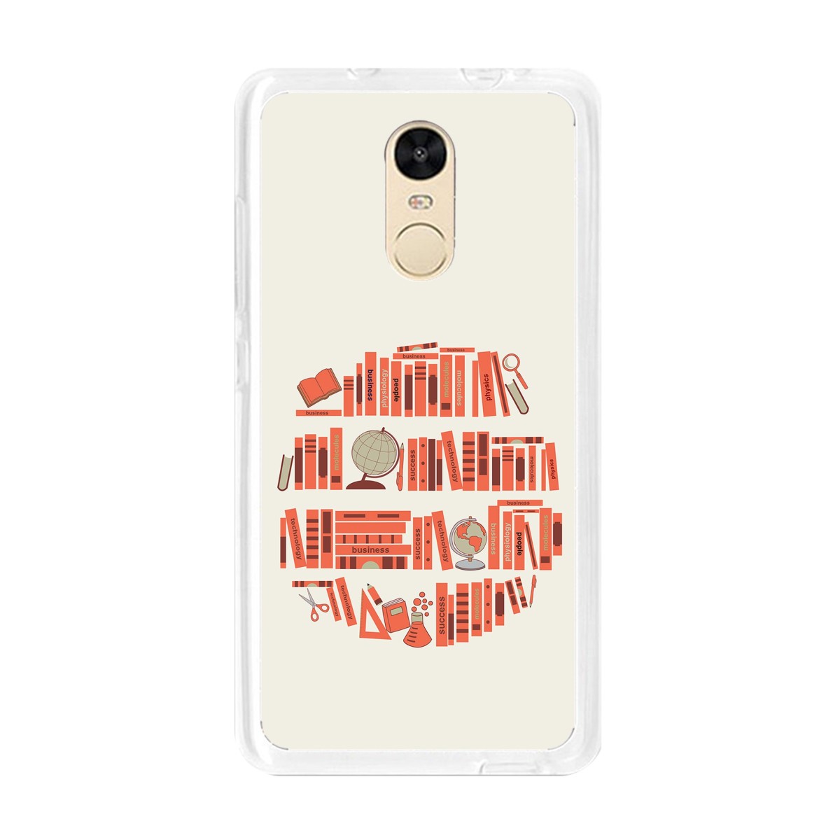 Funda Gel Tpu para Xiaomi Redmi Note 4 / Note 4 Pro Diseño Mundo-Libro Dibujos