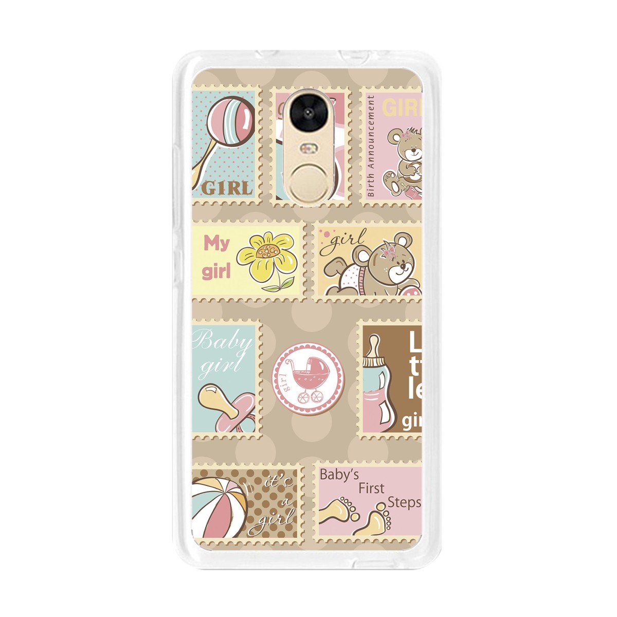 Funda Gel Tpu para Xiaomi Redmi Note 4 / Note 4 Pro Diseño Sellos Dibujos