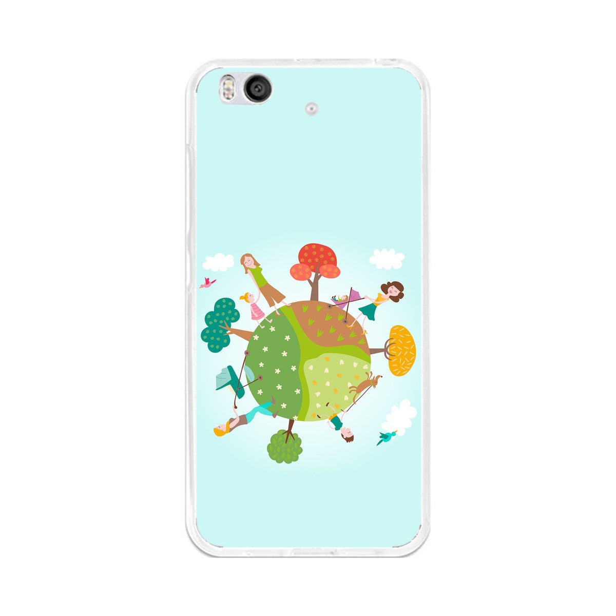 Funda Gel Tpu para Xiaomi Mi 5S Diseño Familia Dibujos