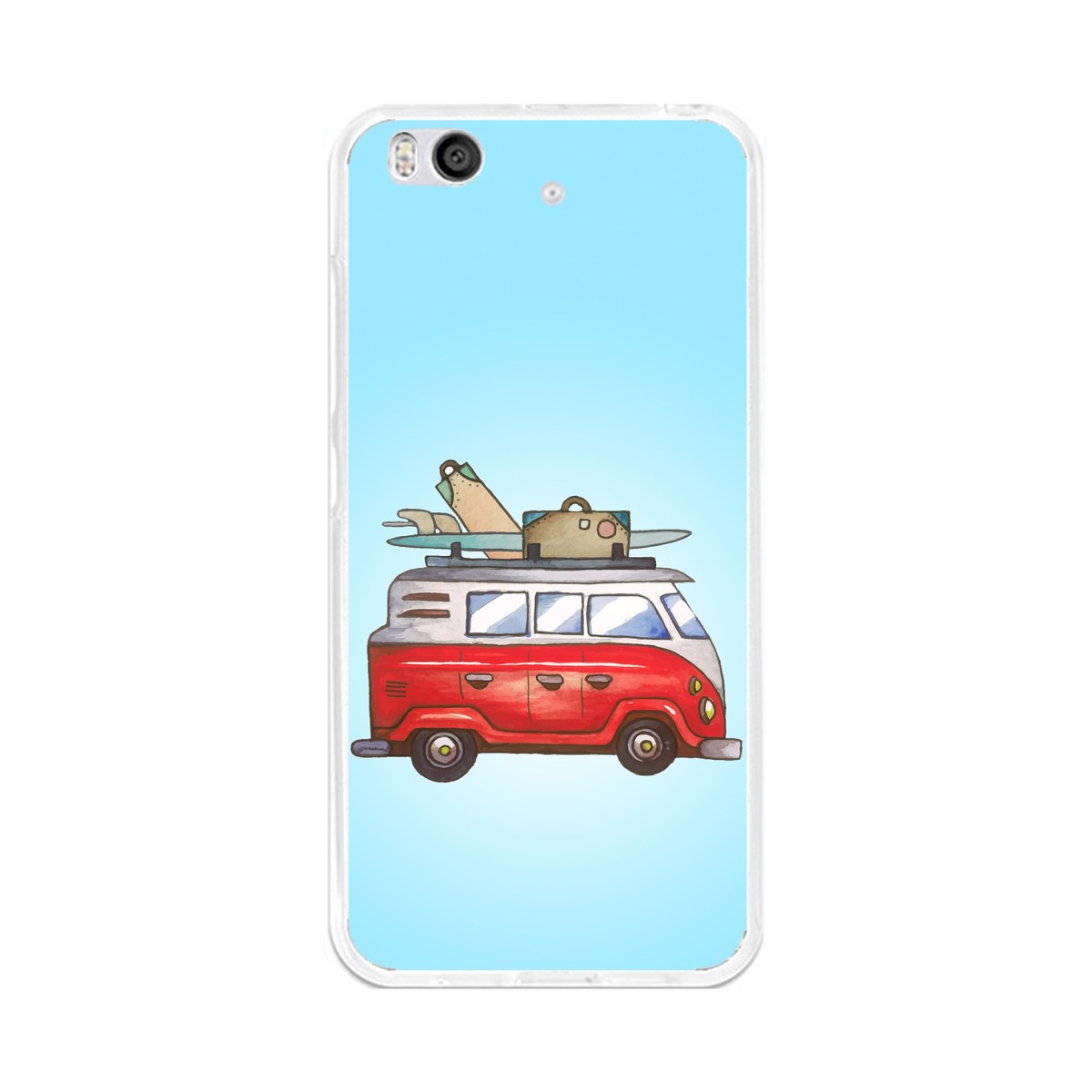 Funda Gel Tpu para Xiaomi Mi 5S Diseño Furgoneta Dibujos