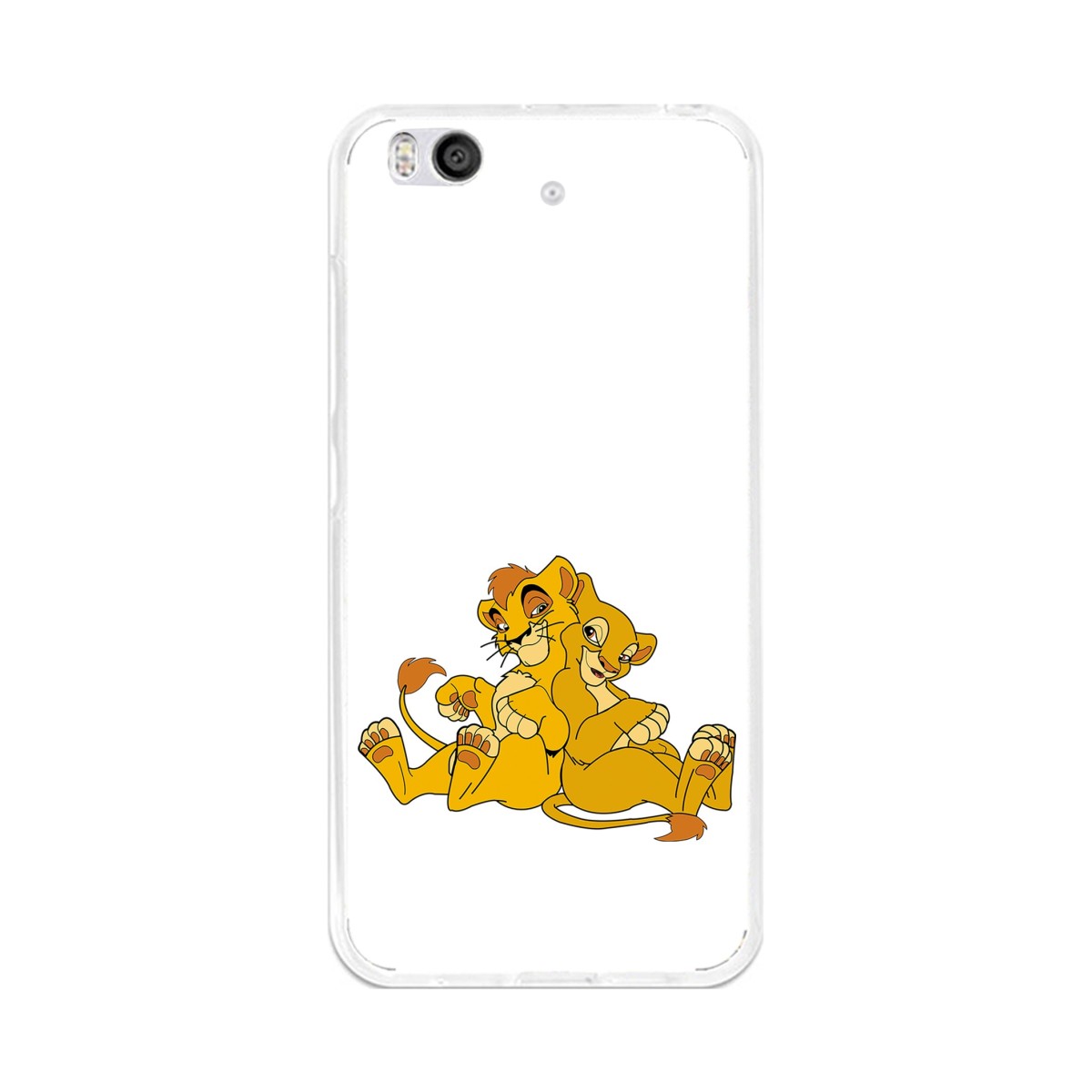 Funda Gel Tpu para Xiaomi Mi 5S Diseño Leones Dibujos