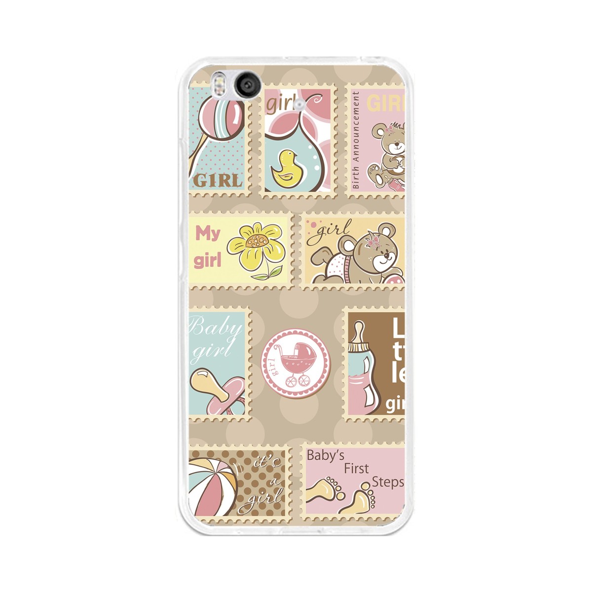 Funda Gel Tpu para Xiaomi Mi 5S Diseño Sellos Dibujos