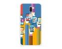 Funda Gel Tpu para Xiaomi Mi 5S Plus Diseño Apps Dibujos