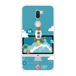 Funda Gel Tpu para Xiaomi Mi 5S Plus Diseño Cohete Dibujos