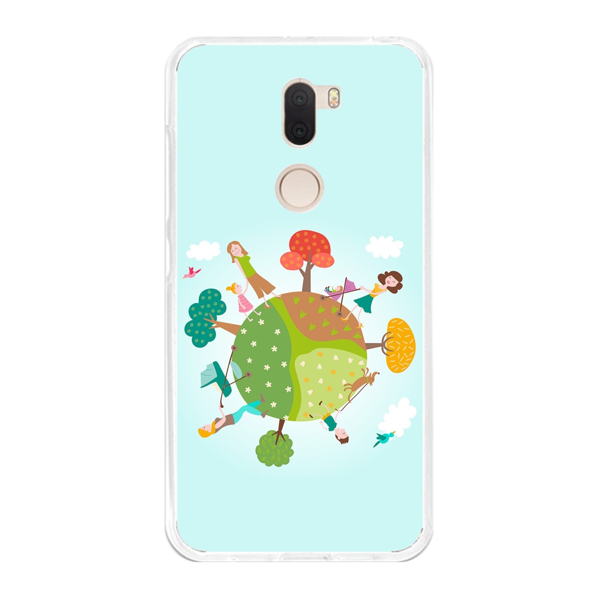 Funda Gel Tpu para Xiaomi Mi 5S Plus Diseño Familia Dibujos