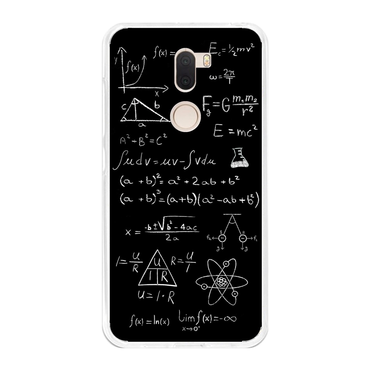 Funda Gel Tpu para Xiaomi Mi 5S Plus Diseño Formulas Dibujos