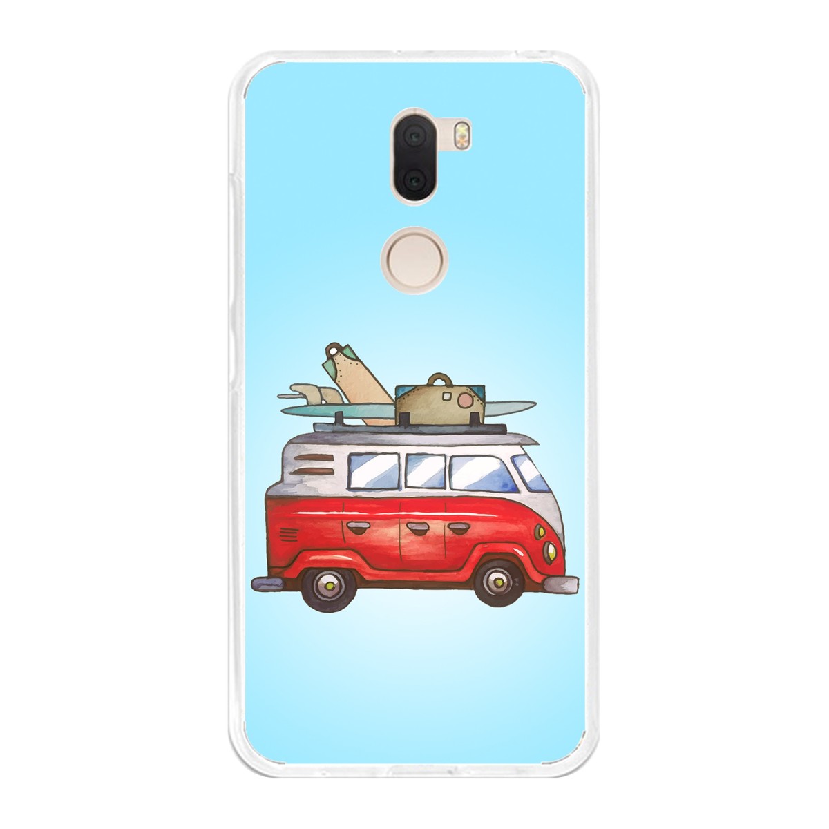 Funda Gel Tpu para Xiaomi Mi 5S Plus Diseño Furgoneta Dibujos