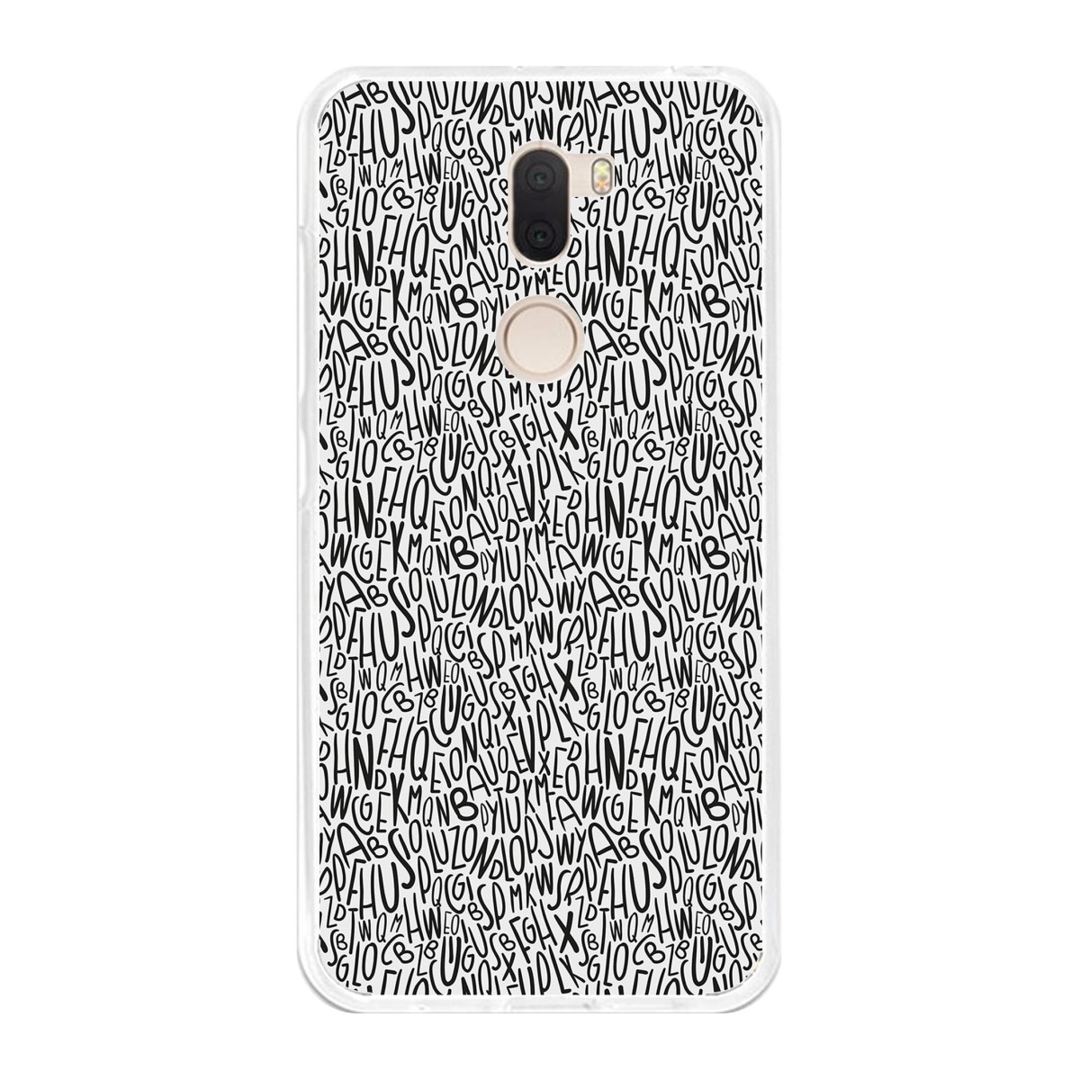 Funda Gel Tpu para Xiaomi Mi 5S Plus Diseño Letras Dibujos