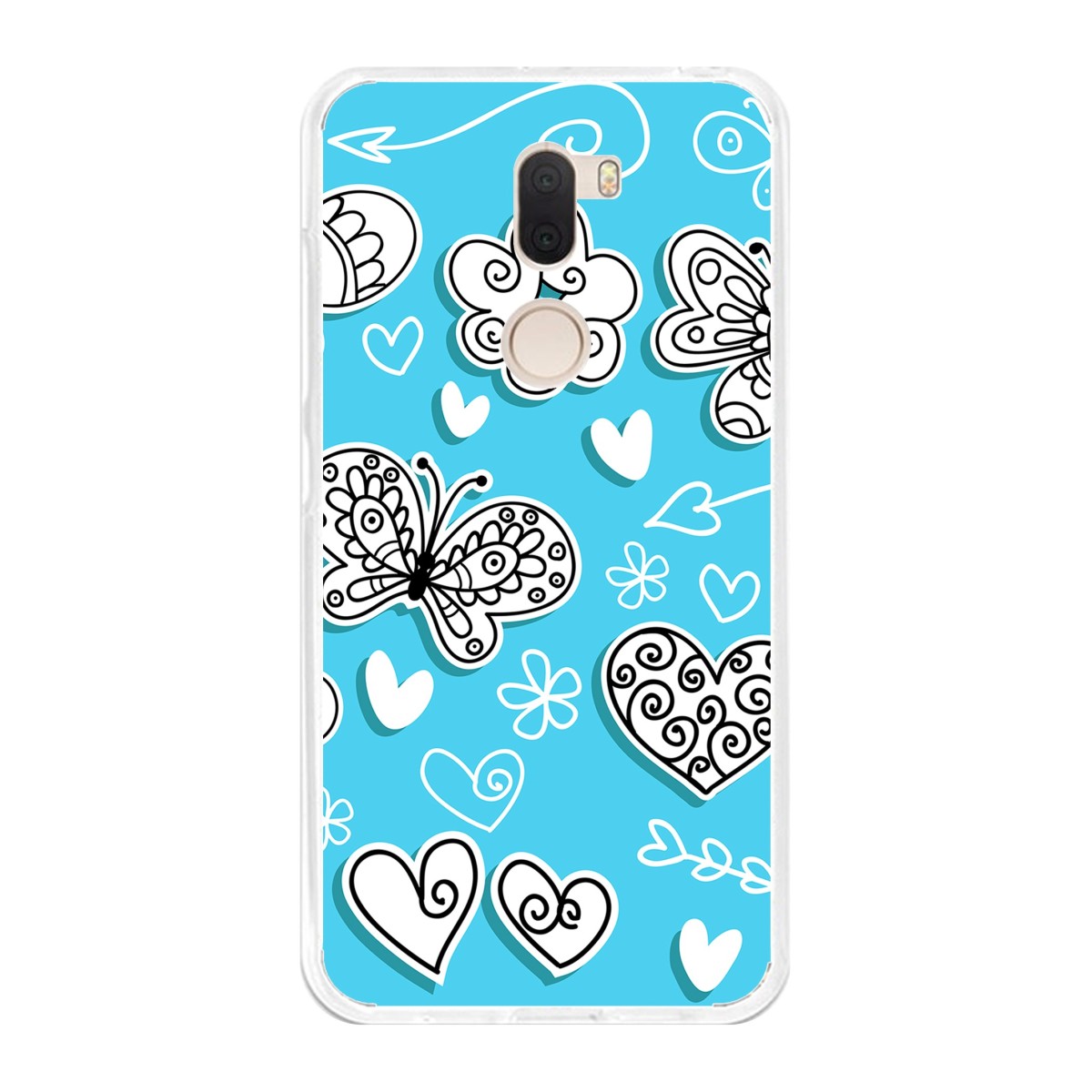 Funda Gel Tpu para Xiaomi Mi 5S Plus Diseño Mariposas Dibujos