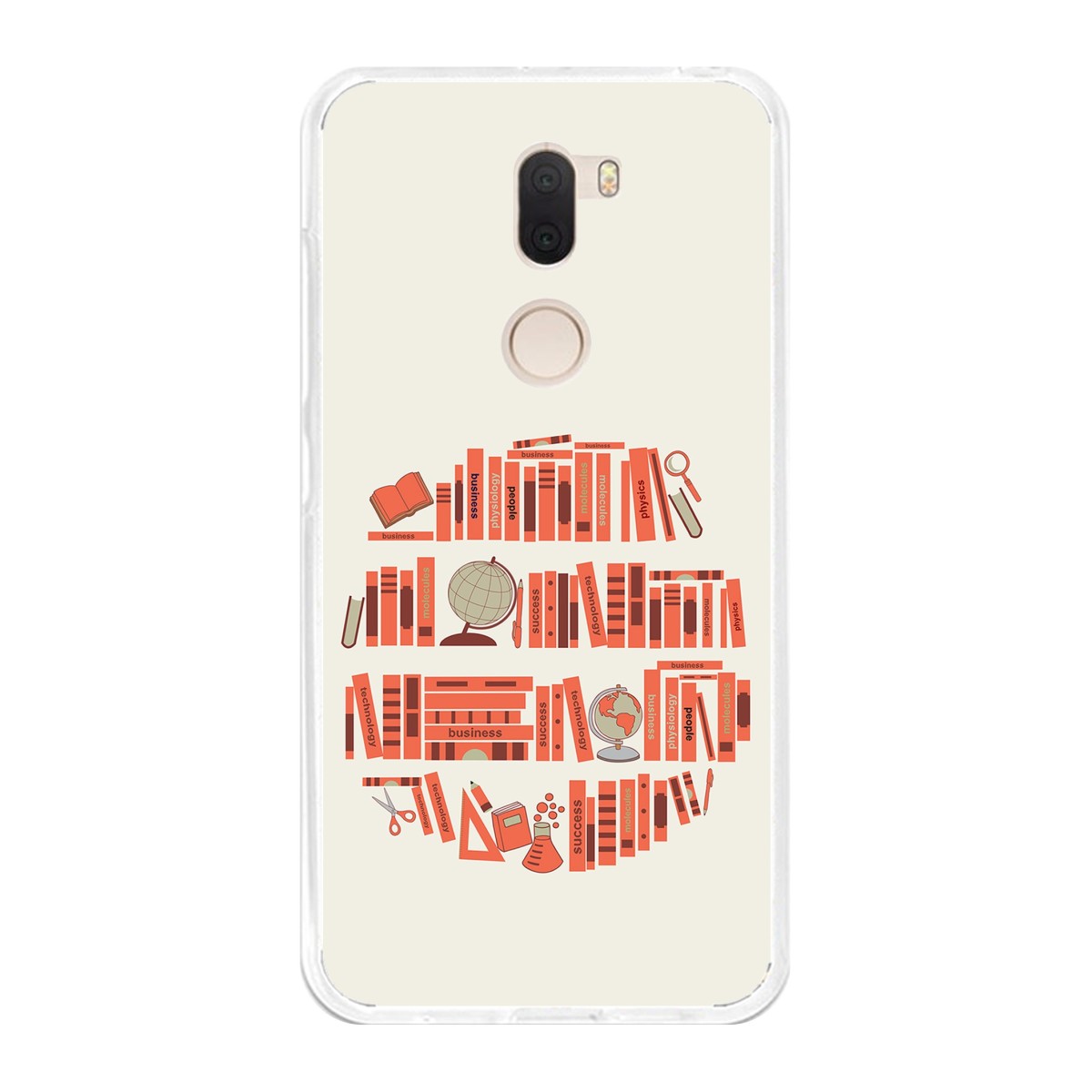 Funda Gel Tpu para Xiaomi Mi 5S Plus Diseño Mundo-Libro Dibujos