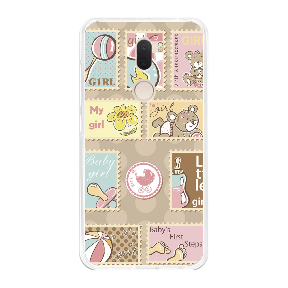 Funda Gel Tpu para Xiaomi Mi 5S Plus Diseño Sellos Dibujos