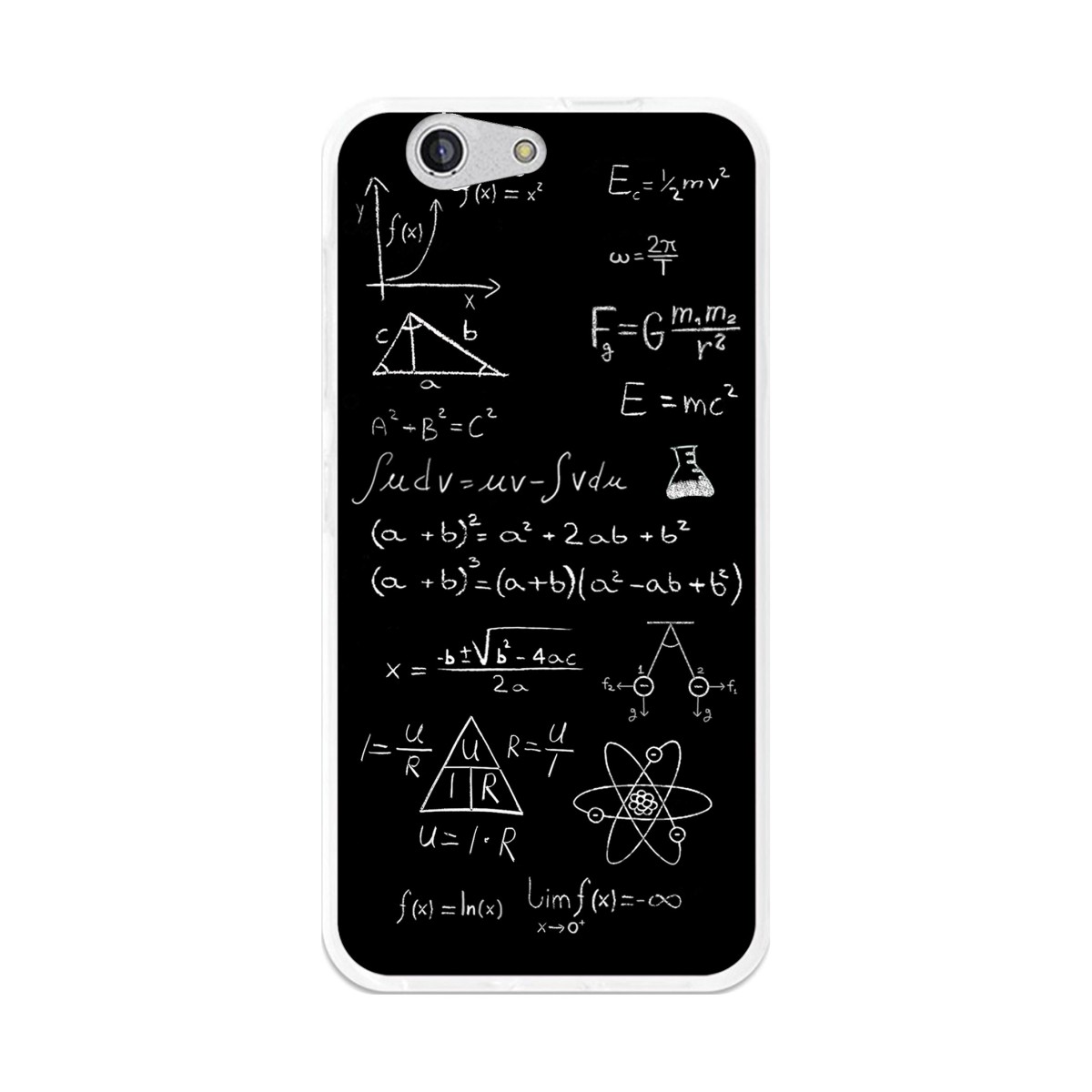 Funda Gel Tpu para Zte Blade A512 Diseño Formulas Dibujos