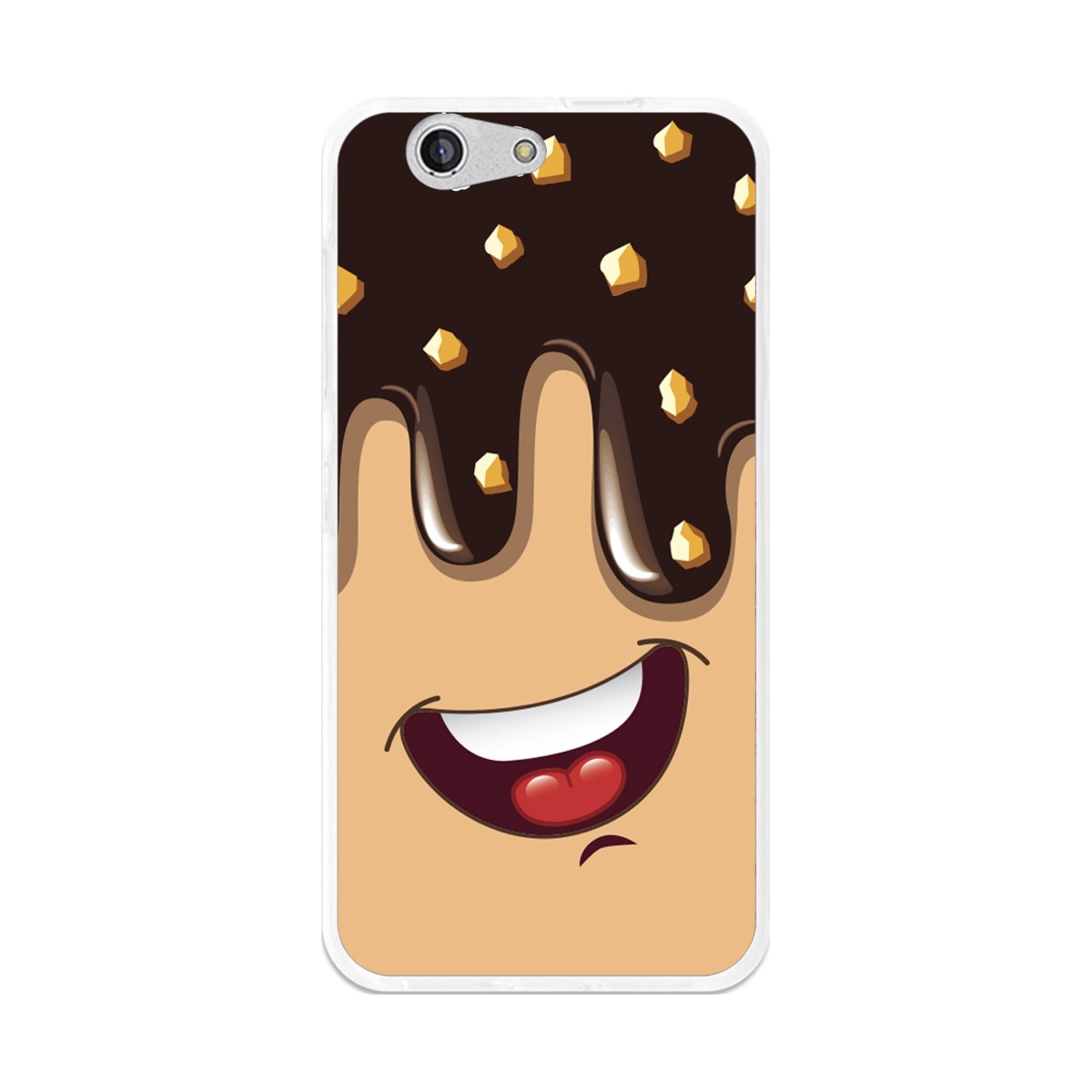 Funda Gel Tpu para Zte Blade A512 Diseño Helado Chocolate Dibujos