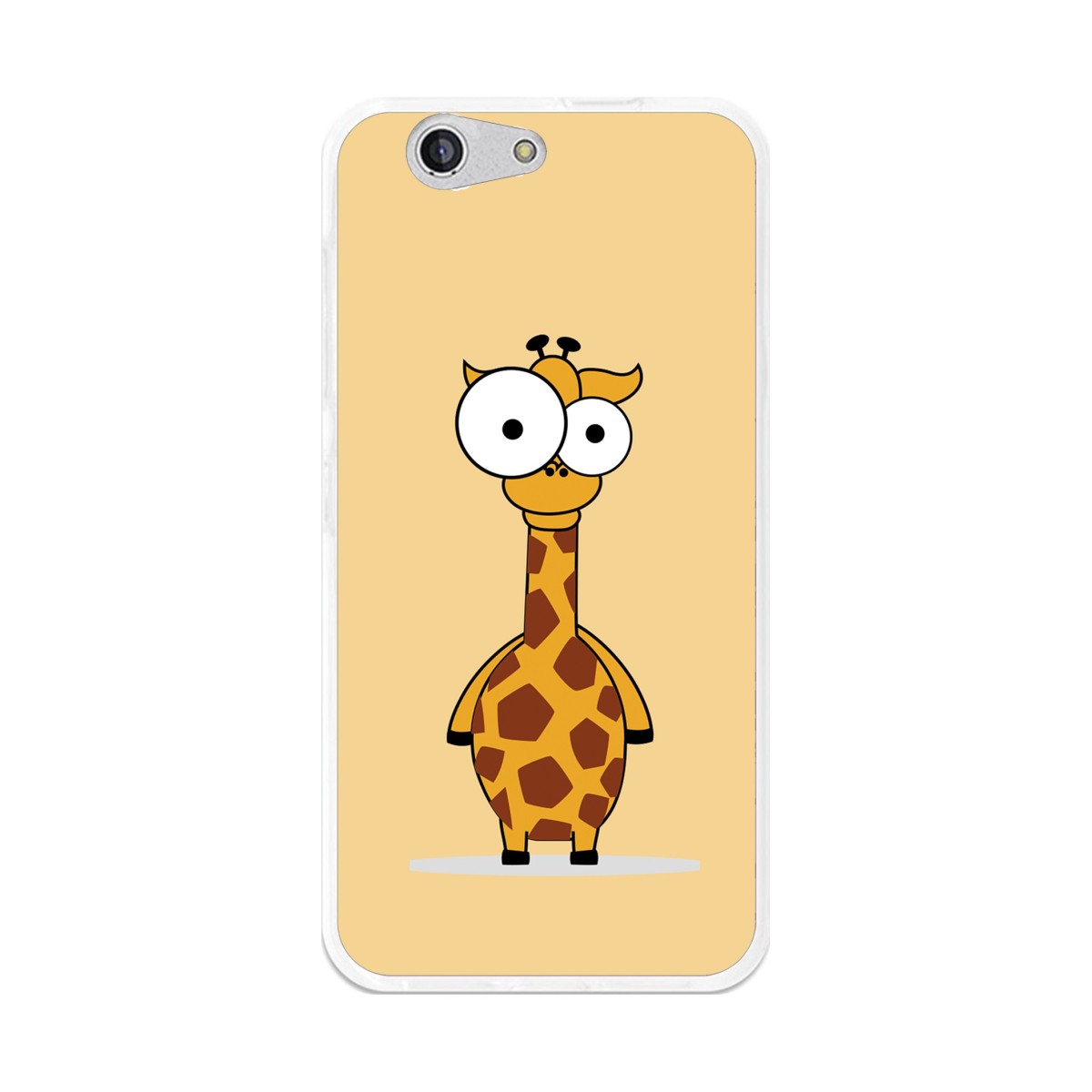 Funda Gel Tpu para Zte Blade A512 Diseño Jirafa Dibujos