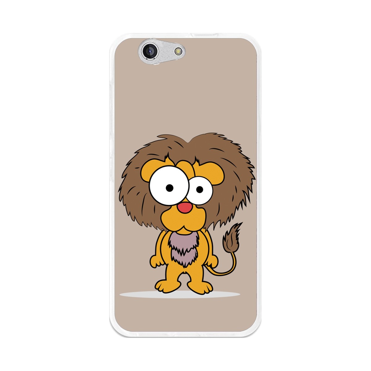 Funda Gel Tpu para Zte Blade A512 Diseño Leon Dibujos