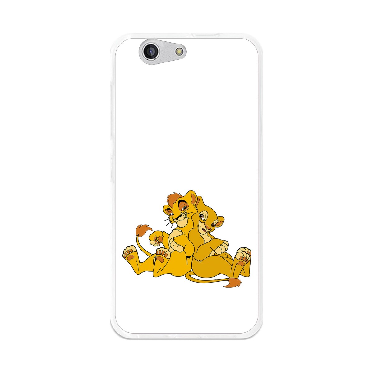 Funda Gel Tpu para Zte Blade A512 Diseño Leones Dibujos