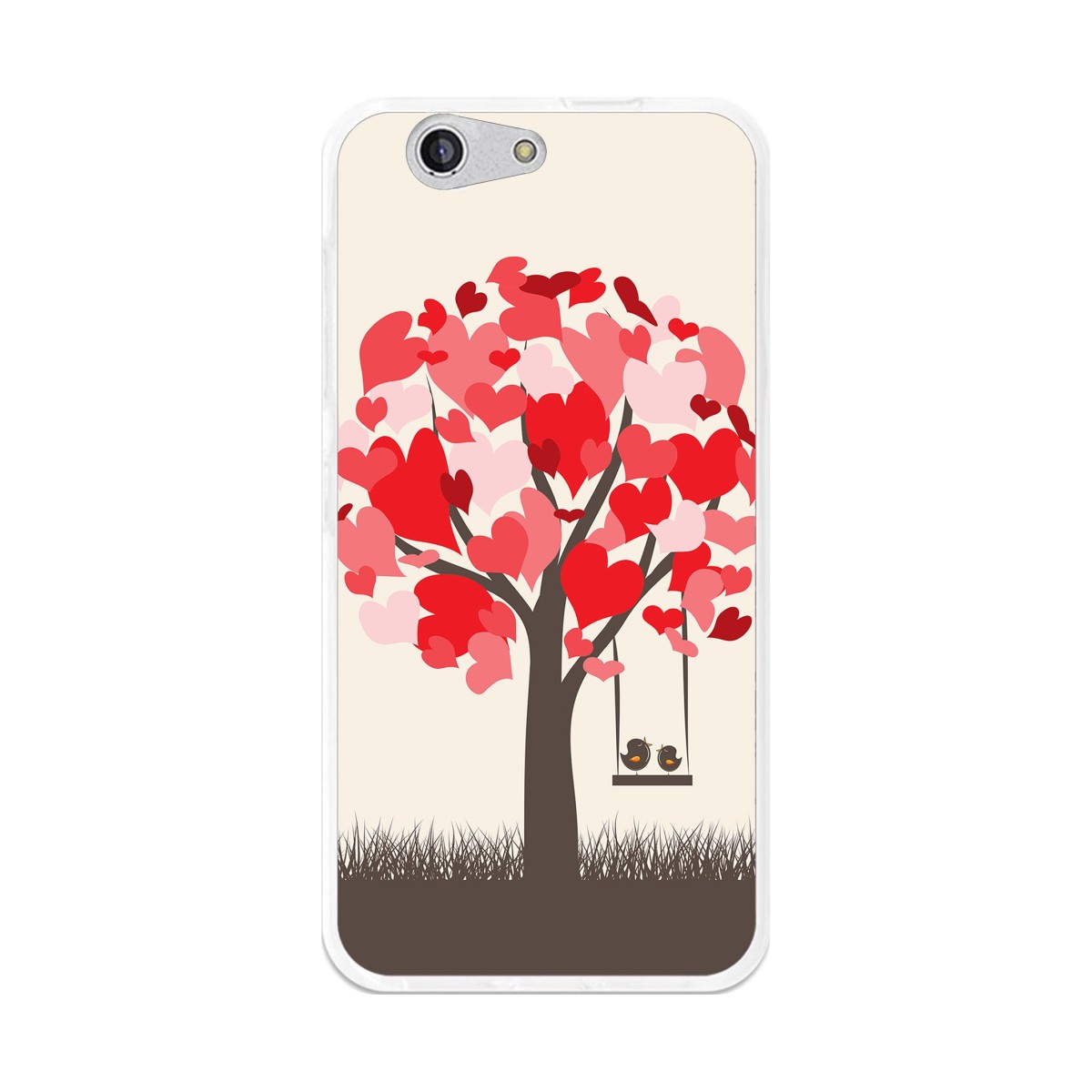 Funda Gel Tpu para Zte Blade A512 Diseño Pajaritos Dibujos