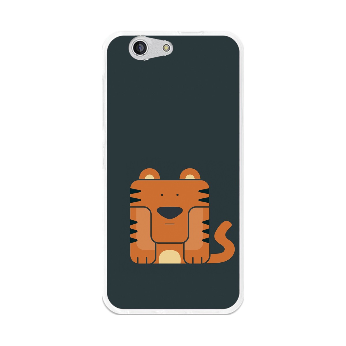 Funda Gel Tpu para Zte Blade A512 Diseño Tigre Dibujos
