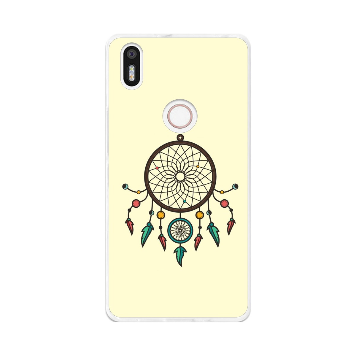 Funda Gel Tpu para Bq Aquaris X5 Plus Diseño Atrapasueños Dibujos