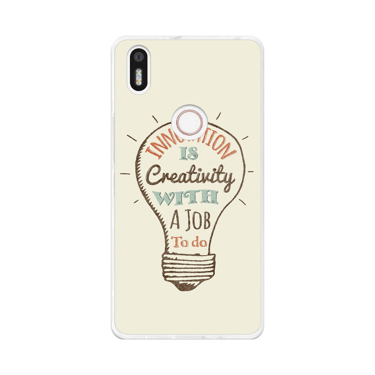 Funda Gel Tpu para Bq Aquaris X5 Plus Diseño Creativity Dibujos