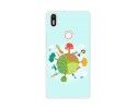 Funda Gel Tpu para Bq Aquaris X5 Plus Diseño Familia Dibujos