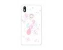 Funda Gel Tpu para Bq Aquaris X5 Plus Diseño Flores-Minimal Dibujos