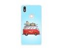 Funda Gel Tpu para Bq Aquaris X5 Plus Diseño Furgoneta Dibujos
