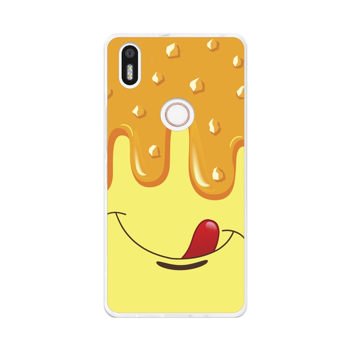 Funda Gel Tpu para Bq Aquaris X5 Plus Diseño Helado Vainilla Dibujos