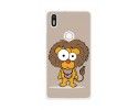 Funda Gel Tpu para Bq Aquaris X5 Plus Diseño Leon Dibujos