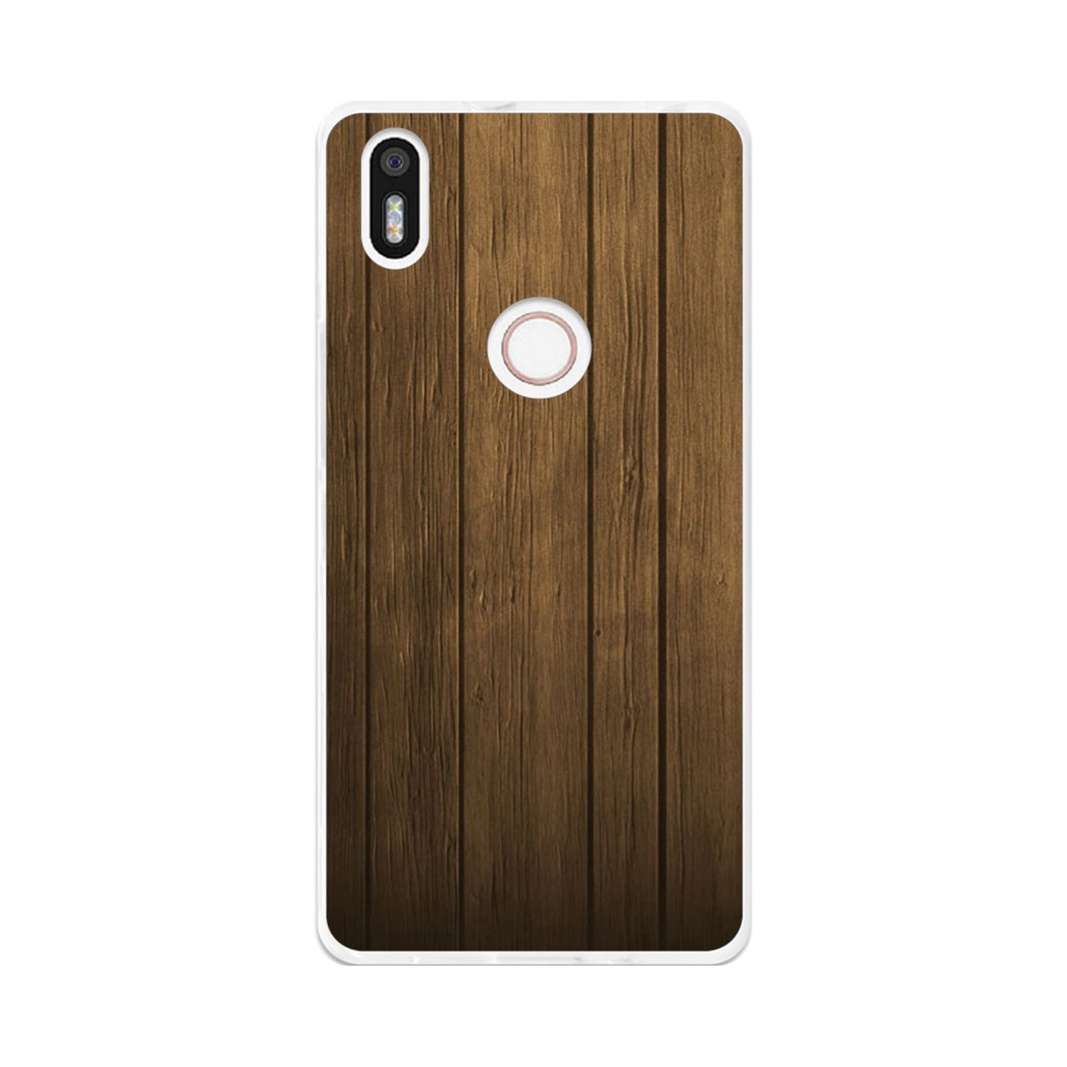 Funda Gel Tpu para Bq Aquaris X5 Plus Diseño Madera Dibujos