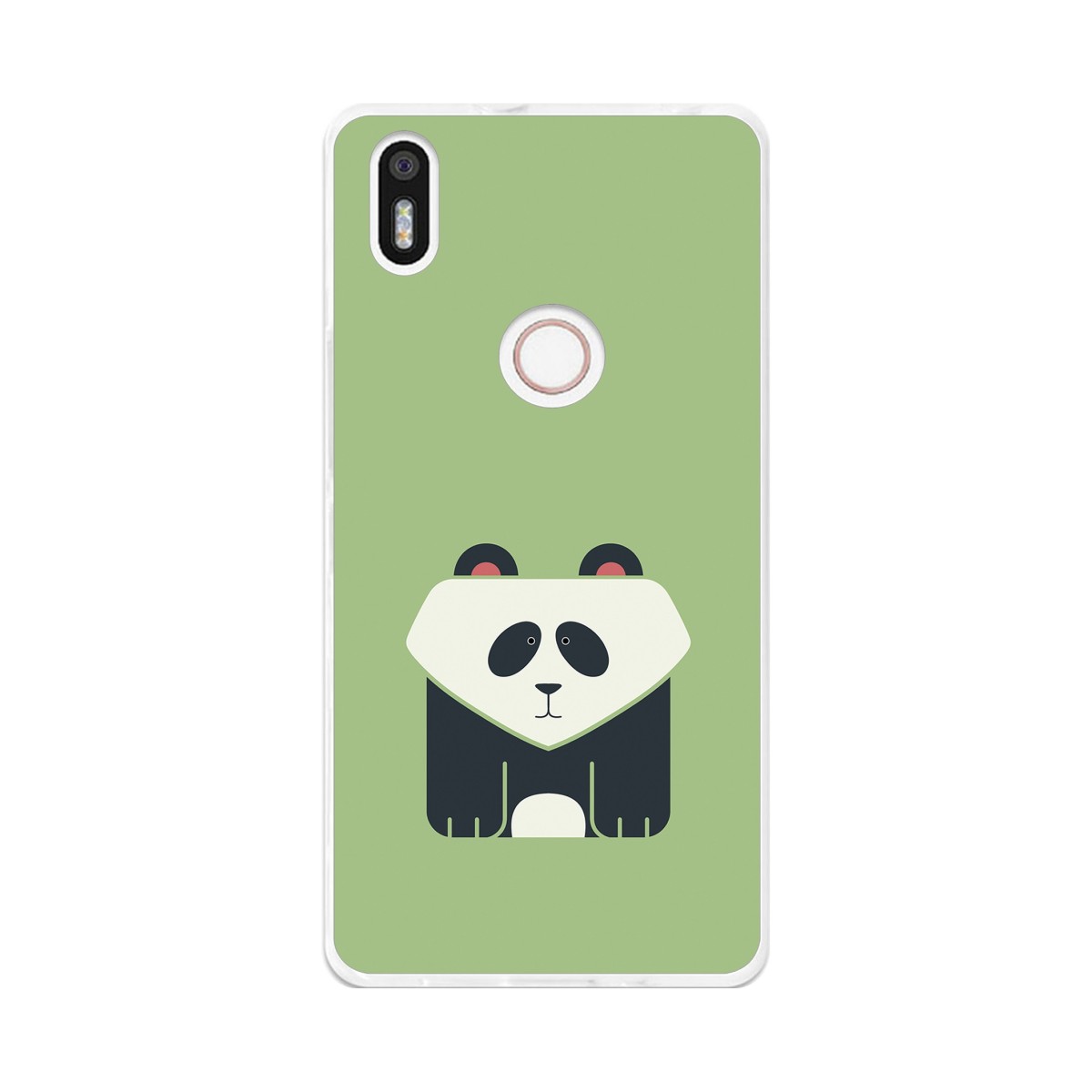 Funda Gel Tpu para Bq Aquaris X5 Plus Diseño Panda Dibujos