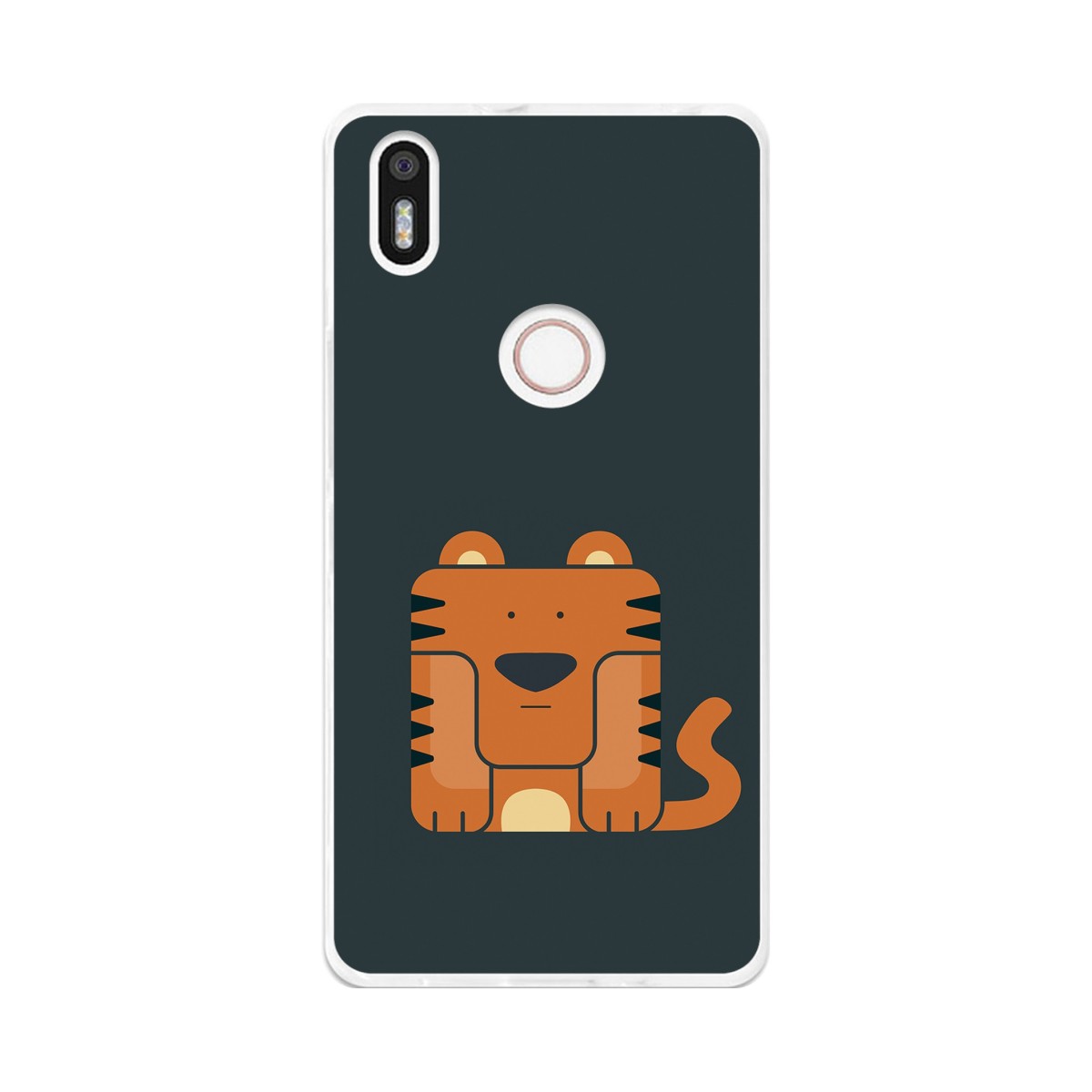 Funda Gel Tpu para Bq Aquaris X5 Plus Diseño Tigre Dibujos