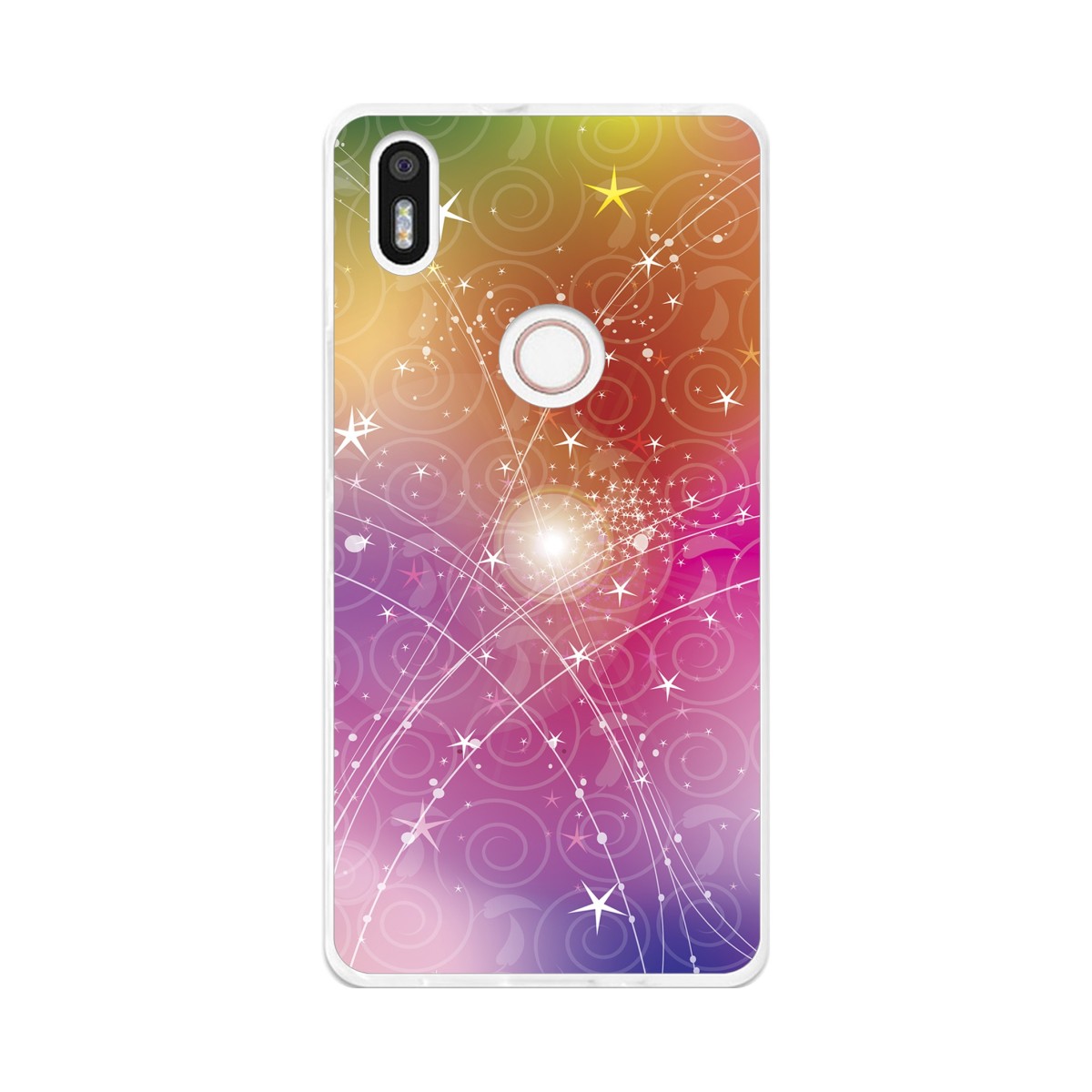 Funda Gel Tpu para Bq Aquaris U Plus Diseño Abstracto Dibujos