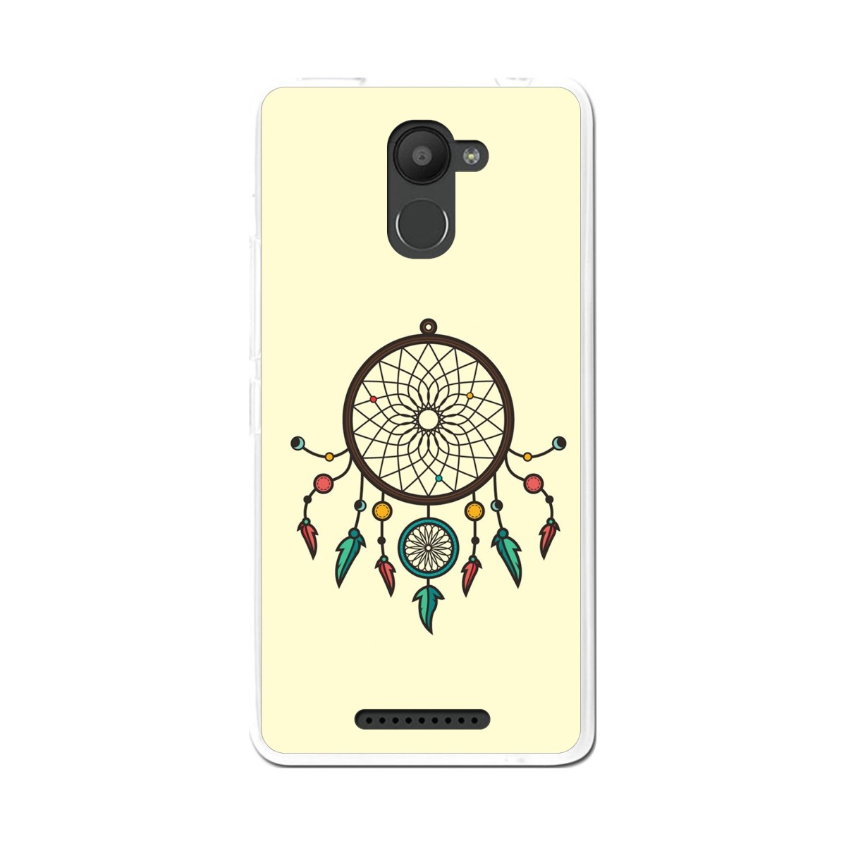 Funda Gel Tpu para Bq Aquaris U Plus Diseño Atrapasueños Dibujos