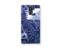 Funda Gel Tpu para Bq Aquaris U Plus Diseño Circuito Dibujos