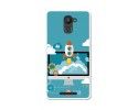 Funda Gel Tpu para Bq Aquaris U Plus Diseño Cohete Dibujos