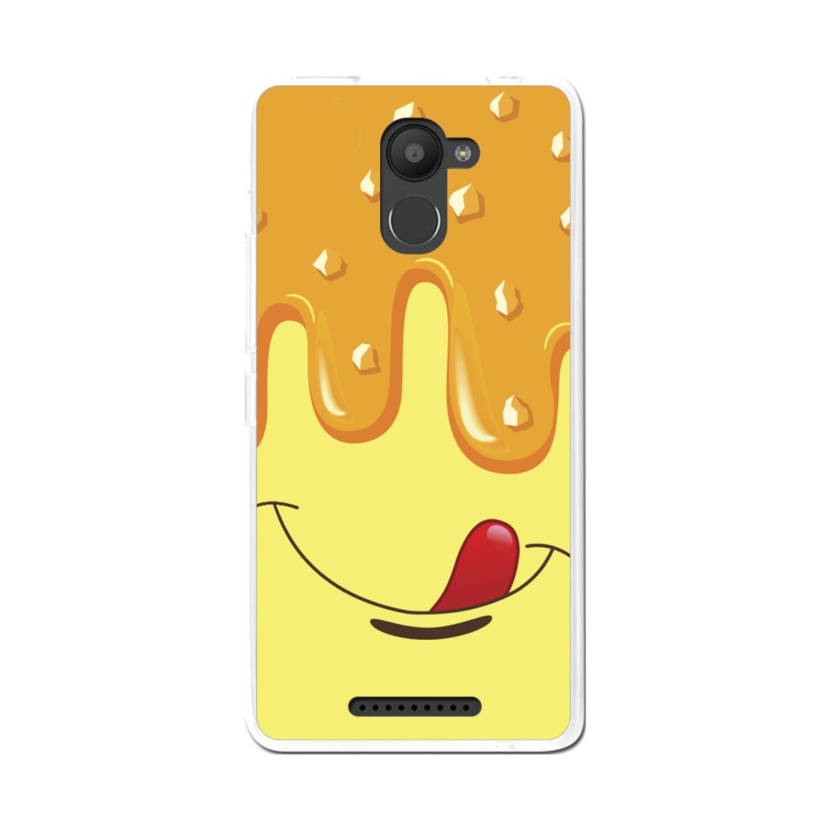 Funda Gel Tpu para Bq Aquaris U Plus Diseño Helado Vainilla Dibujos