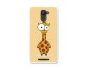 Funda Gel Tpu para Bq Aquaris U Plus Diseño Jirafa Dibujos